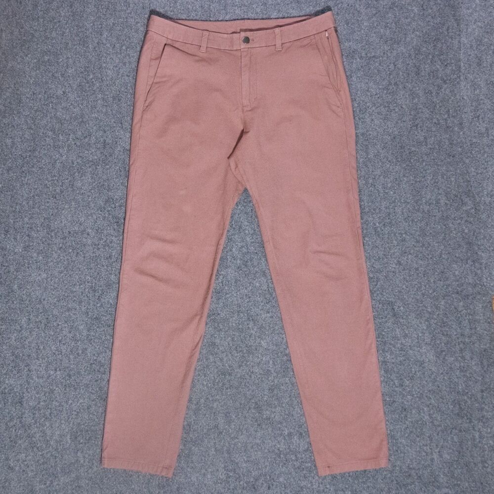 Lululemon Commission Pants Earth Dye Clay Men's 34x32 Stretch Travel Casual